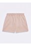 Relaxed Fit Short Stretchy Knitted Cream Shorts - 2