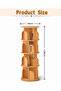360° Rotating 3‑Tier（4‑Tier） Bookshelf with Anti-Fall Protective Baffle, for Study Room, Living Room - 2