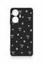 Realme C55 Compatible Mini Bow Black Patterned Silicone Case - 2