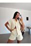 Linen Shorts Set - Yellow