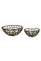Openwork Decorative Metal Bowl Set