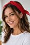 Plain Red Bandana Cotton Unisex Scarf Hair Neck Wrist Accessory - 5