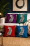 Colorful Leopards Patterned 4-Piece Throw Pillow Cover Set