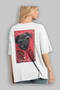 For Dog Lovers 11 White Oversize T-Shirt with Dog Print on the Back 100% Cotton Unisex Dog Lover Premium Design - 3