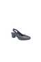 Egestyle 7300 Women's Platinum Closed Toe Open Back Low Heel Shoes - 2