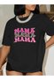 Women's Mother/Mama/Mother Printed Casual Oversize Boyfirend T-shirt