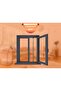 1 Piece - Anthracite Gray - Child Safety - Window Barrier - Ready-Made Railing