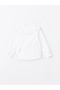 Lcw Kids White Baby Lapel Textured Girl's Shirt - 5