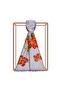 Summer Garden Patterned Silk Shawl 07165-Baby Blue