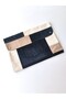 Cream Brown Design Denim Patchwork Briefcase File Organizer Laptop Bag