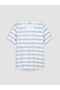 Striped 100% Cotton Women's T-Shirt - 5