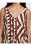 Nevavm V-Neck A-Line Dress with Tassel Detail - 2