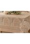 Product Name Decorative Lace Fiskos Coverlet 150X150 cm – Cream Beige Vintage Pattern - 2