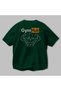 Gym Hub Oversize Back Printed Green T-Shirt 100% Cotton Streetwear Premium Comfortable Fit - 3
