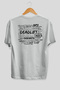 Deadlift Oversize Back Printed White T-Shirt 100% Cotton Streetwear Premium Comfort Fit