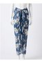 Chiffon Blue Flower Patterned 150cm Width*100Cm Length Pareo - 3