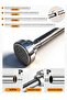 Stainless Steel Tension Shower Curtain Rod, Adjustable No Drill Curtain Pole for Bathroom, Closet, Window, Room Divider, Anti-Slip, Rustproof - 2