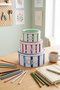 Set of 3 Round Metal Decorative Boxes, 21.5, 17.5, 14 cm Aura - 2