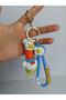 Duck Figured Silicone Keychain Bag Charm with Extended Neck - 2