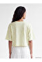 Xside Yellow Striped Oversize 100% Cotton Women's T-Shirt - 4