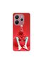 Redmi Note 14 Compatible No Face 7 Design Transparent Case