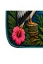 Sdt Special Cut Tropical Pelican Patterned Blue Woven Base Decorative Carpet Sdt3010 - 5