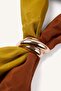 Women's Floral Cotton Brown Scarf H4295Ax26Sm - 4