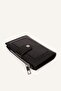 Women's Faux Leather Black Wallet I1261Axns - 4