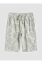 Nevavm Women's Patterned Shorts with Elastic Waist - 5