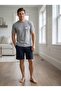 Mooda Men's 100% Cotton T-Shirt Shorts Pajama Set Standard and Big & Tall Sizes