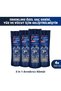 Men 3 in 1 Shampoo & Shower Gel Purifying Charcoal for Hair, Face and Body 350 ml X4