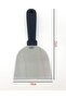 Flexible Dough Scrapper, Food Scraper Stainless Steel Gadget Multi-use Bowl Scraper Bench Scraper for Kitchen Silver (LL15) - 2