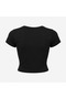Women's Short-Sleeved Crew Neck Bow Print T-Smallhirt - 2