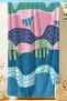 Abstract Colorful Beach Towel - Bohemian Pastel Wave Textured Pool Sea Bath Quick-Dry Beach Cover-Up - 4