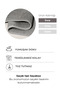 Lunaanthracite/Grey 2-Piece Mat Set Bathroom, Soft, Machine Washable, 60X100+50X61 - 2