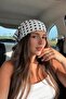 Unisex 100% Cotton Bandana White Polka Dot - 2