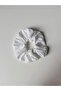 Women's Set of 4 Blue and White Gingham Polka Dot and Floral Patterned Fabric Scrunchies - 5