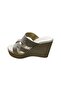 Women's Wedge Platform Heeled Glittery Slippers - 4
