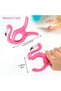2-Piece Flamingo Sunbed Clip - Beach Towel Clip - Carpet Clip - Towel Fixer - Table Clip - Flamingo Figured Towel Clip (Pink-White) - 5