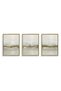 Golden Horizon Set of 3 Islamic Wall Art | Framed Canvas Print | Arabic Calligraphy Decor for Living Room, Bedroom, Office & Gift - 3