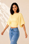 Women's Polka Dot Waist-Fitted Wide Sleeve Modal Premium Blouse - 3
