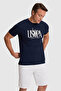 Glewert Navy Blue Men's T-Shirt Pu-10369 - 3