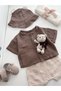 Welcome Baby Newborn Summer Muslin Clothing Set with Shorts and Sea Hat Gift Box - 5