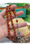 Honey Color Egg Cut Silver Tassel Clasp Amber Prayer Beads 201025583 - 2