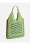 Women's Multi-Colored Straw Handmade Beach Bag-Unlined - 6