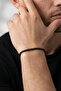 Men's Round Cut Black Steel Bracelet - 2