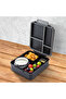 Insulated Lunch Bag w/ Jumbo Bento Lunch Box – Midnight Black - 6