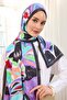 Urban Hours Watercolor Magenta Mayda Shawl - 4