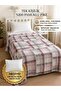 Modern Patterned 100% Cotton Single Cotton Pique - 165X240Cm - Pillowcase Included as a Gift