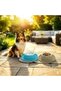 Soft Touch Plastic Single Bowl Large 600ml Grey Pet Feeding Dish with Soft-Touch Holder - 5